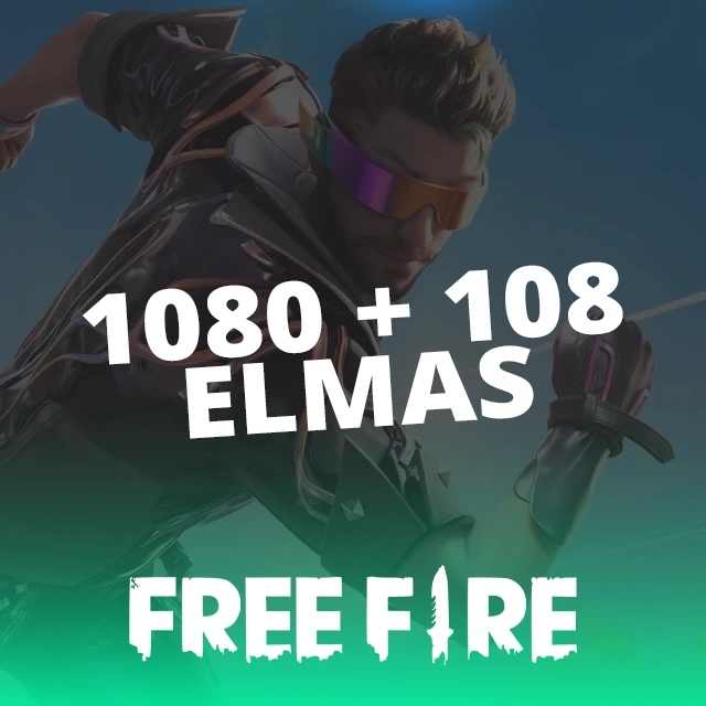 Free Fire 1080+108 Elmas